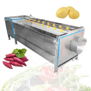 OCEAN Cassava Potato Brush Roller Type Carrot Wash Dried Fruit and Vegetable Clean and Peel Machine