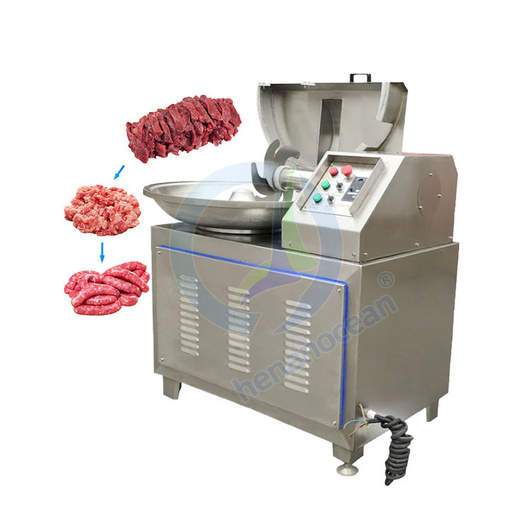 Top Quality Stainless Steel 200 Liter Sausage Salad Chopper Heavy Duty Bowl Cutter 20L Meat And Vegetable