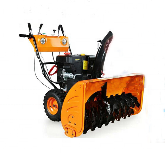 6.5HP hand and electric start tractor snow plow thrower  blower