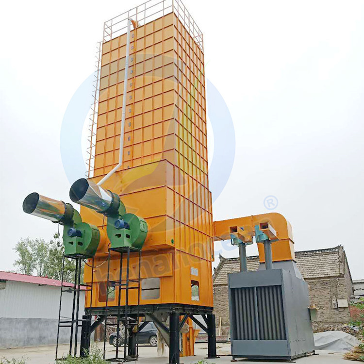 Low Temperature Hot Wind Drying Machine Grain Dry Machinery 6 tons 8 tons 10 tons Mini Small Wheat Dryer with Husk burner