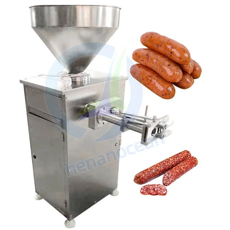 Stainless Steel Automatic Commercial Industrial Meat Vacuum Salami Sausage Filler Stuffer Making Machine