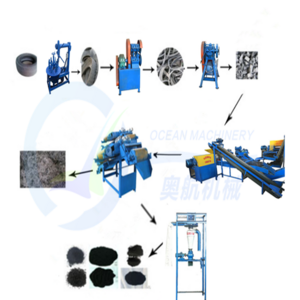 Factory big sale 2023 waste tire recycling machinery/waste tire recycling machine Spot goods in stock