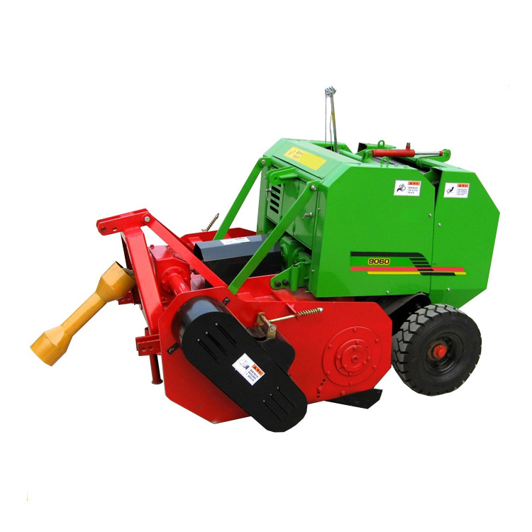 Mini hay / corn silage metal round baler machine for sale