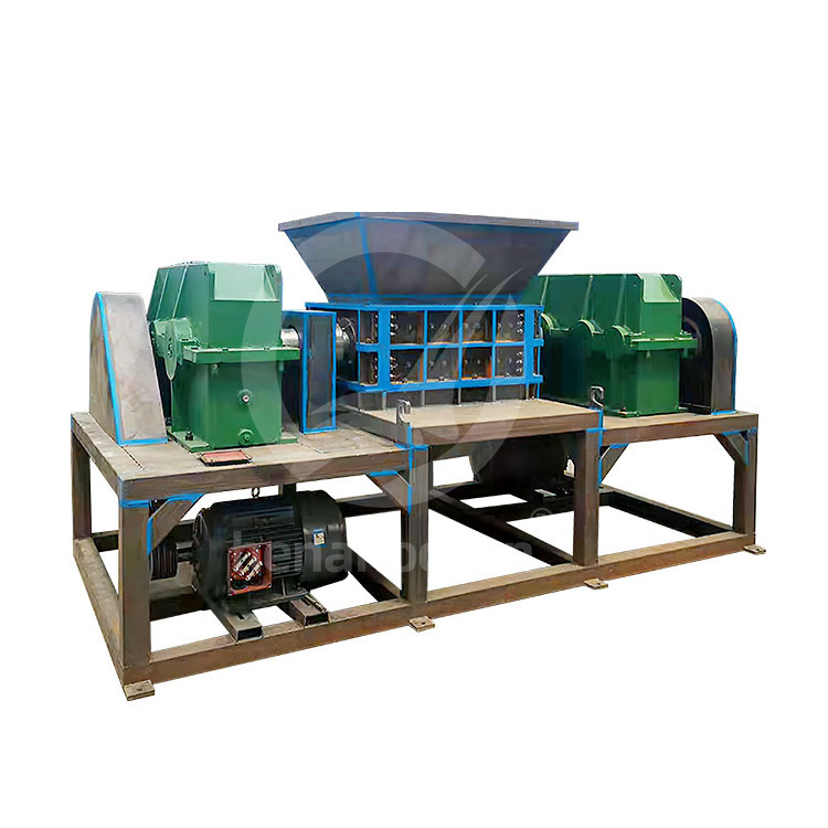 OCEAN Heavy Duty Metal Tooth Blade Double Shaft Shredder Waste Nylon Used Tyre Shredding Machine for Commercial