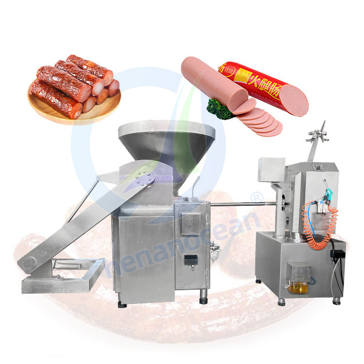 OCEAN Embutidora De Salchichas Chorizos Industrial Sausage Fill Filler Make Machine Stuffer Price Automatic