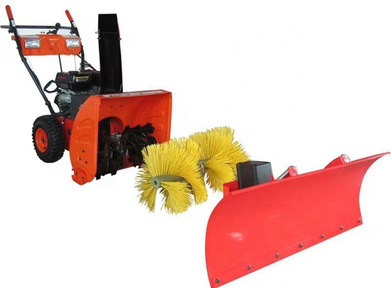 6.5HP hand and electric start tractor snow plow thrower  blower