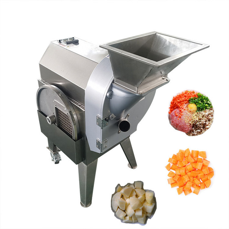 Hot sales fruit vegetable cube cutting machines aloe vera dicing machine commercial vegetable shreds slices machine