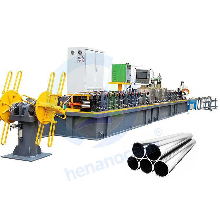 OCEAN Maquinaria Para Hacer Tubos SS ERW Pipe Mill Machine Aluminum Steel Square Tube Roll Form Machine