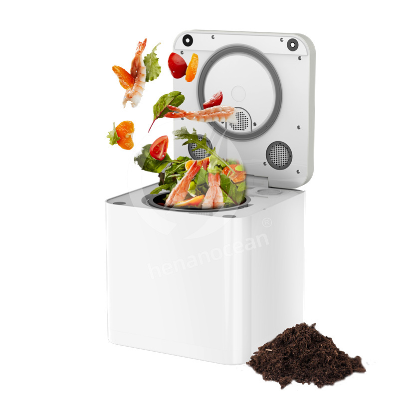 OCEAN Waste Food Recycling Machine Portable Kitchen Garbage Disposal Waste Composting Machine for Home