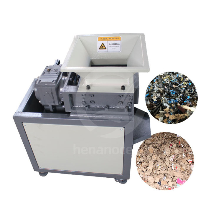 OCEAN Multifunctional Mini Shoe Shredding Machine Ldpe Film Waste Textile Plastik Dual Shaft Shredder