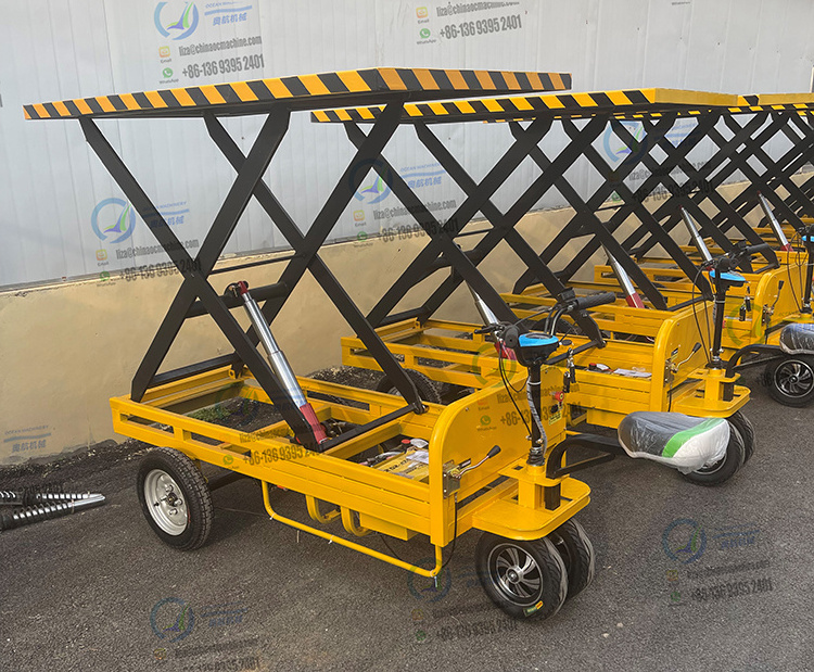 popular China hot sale warehouse carrying transport cart big capacity 1ton/2ton battery electric loading trolley with seat