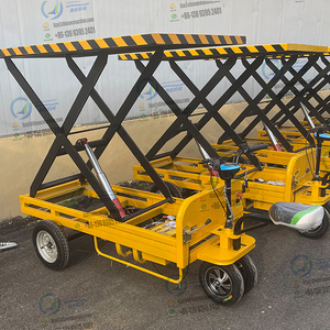 popular China hot sale warehouse carrying transport cart big capacity 1ton/2ton battery electric loading trolley with seat