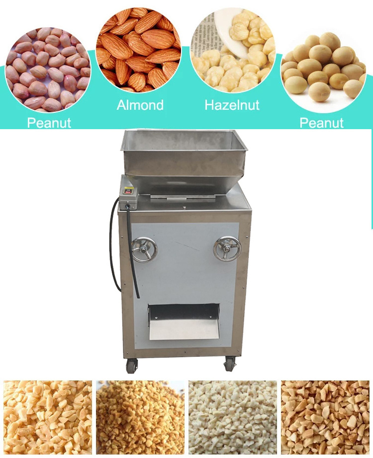 OC-QS200 Good Stainless Steel Nut Walnut Cashew Pistachio Peanut Seed Cutter Crushing Chopper Chopping Machine