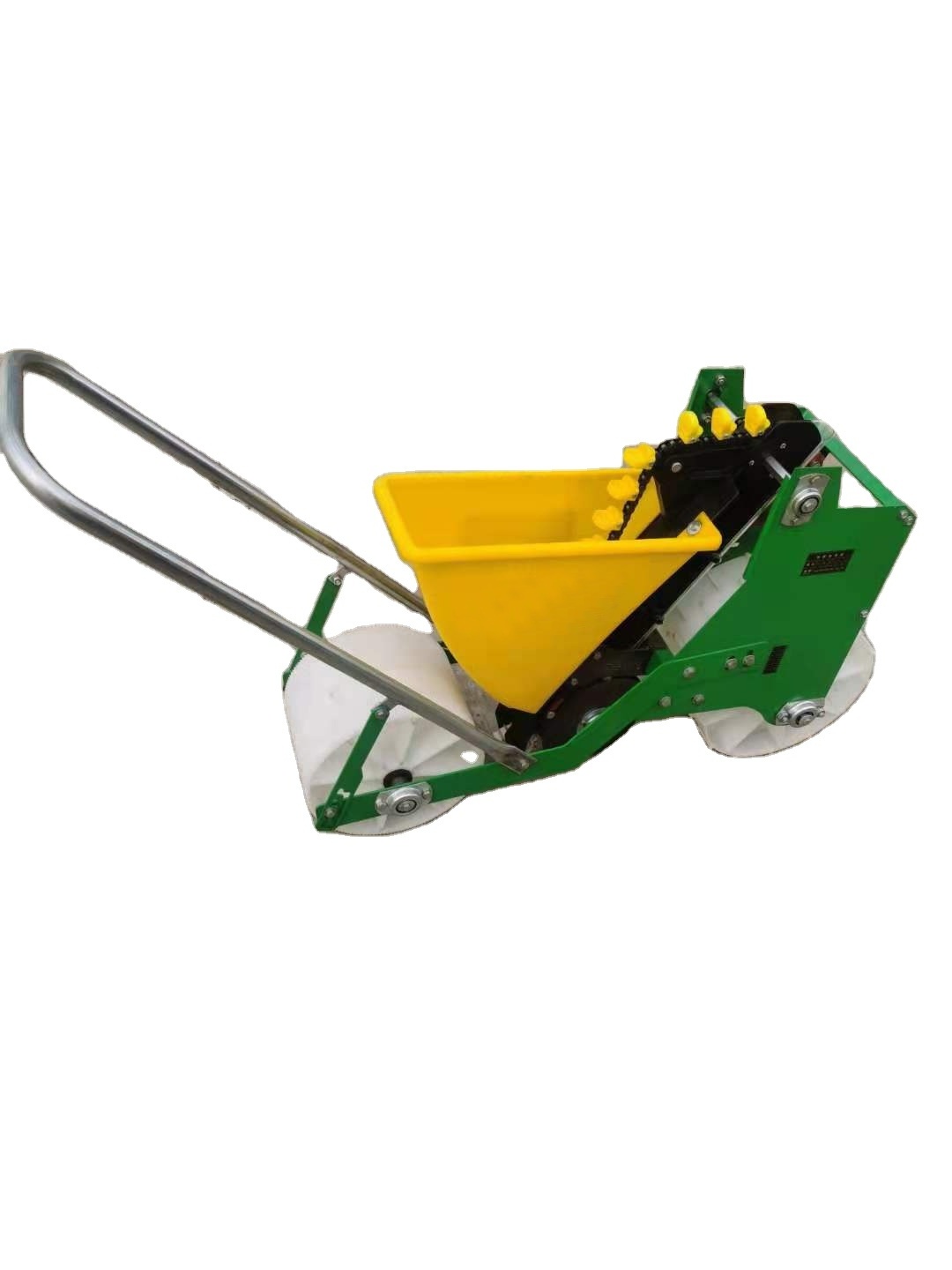 small Manual Hand Push single row garlic vegetable seed planter planting machine for sales