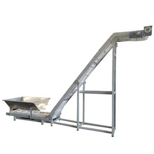 Stainless steel feeding conveyor belt machine for plastic powder grain transport