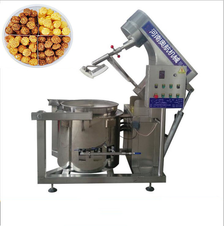 Electric caramel popcorn making pop corn machines