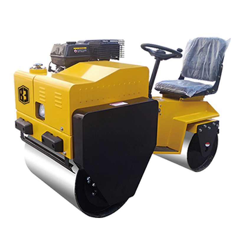 Double drum vibratory road roller soil compaction machine asphalt roller 3 ton