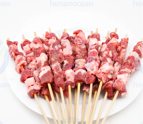 Barbecue skewers making machine kofta skewers making machine souvlaki skewer machine