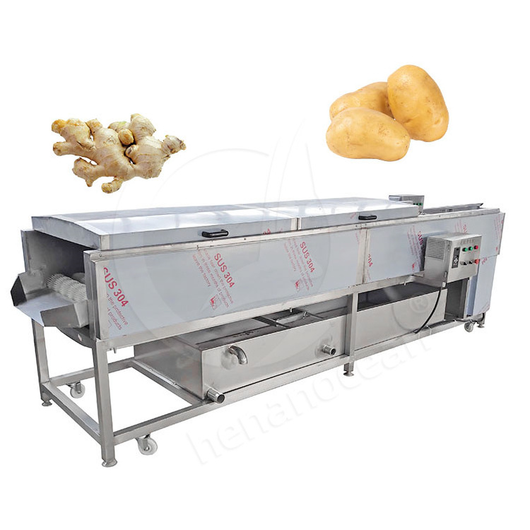 OCEAN Cassava Potato Brush Roller Type Carrot Wash Dried Fruit and Vegetable Clean and Peel Machine