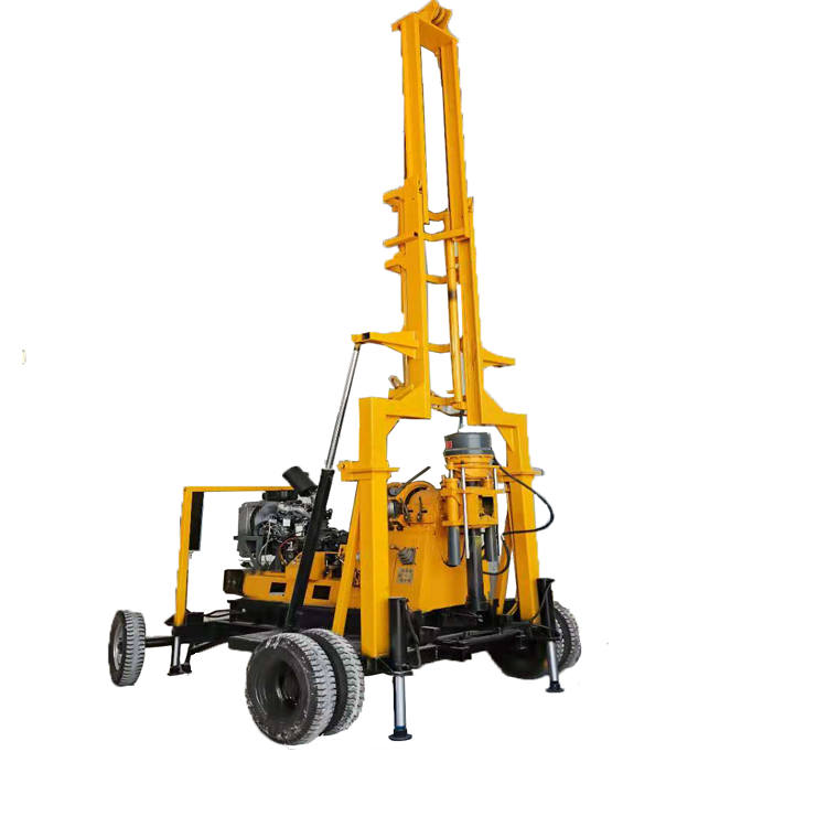 New design big power portable hydraulic rotary core drilling rig  rock drill machine