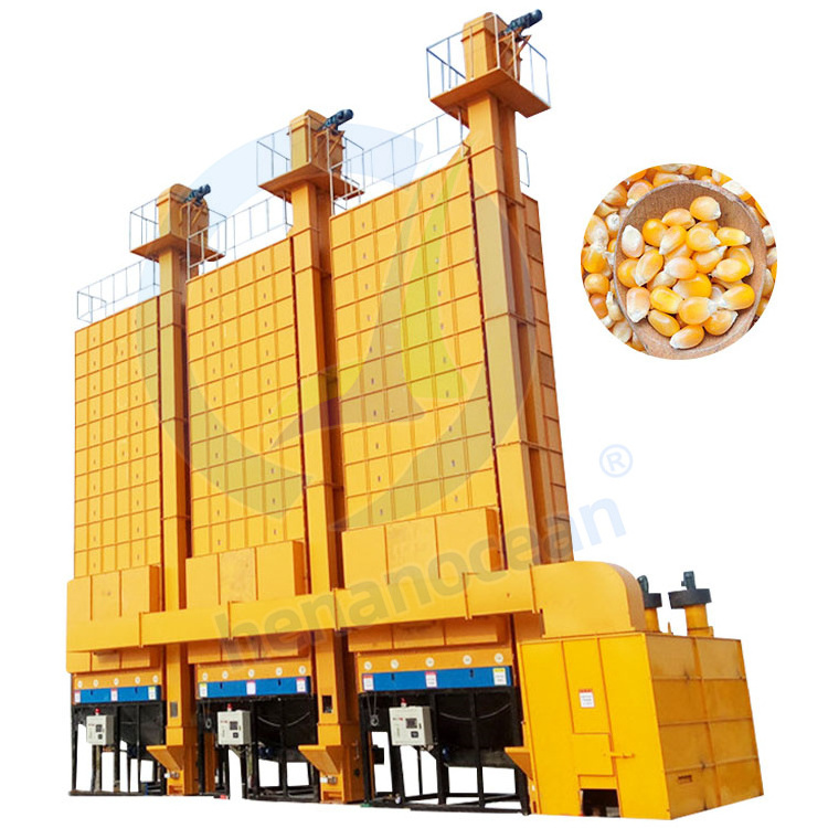 Low Temperature Hot Wind Drying Machine Grain Dry Machinery 6 tons 8 tons 10 tons Mini Small Wheat Dryer with Husk burner