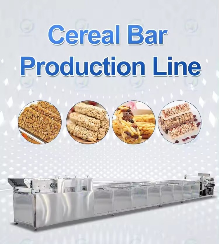 High Quality Automatic Cereal Bar Production Line Candy Bar Forming Cutting Peanut Brittle Making Machine for sale