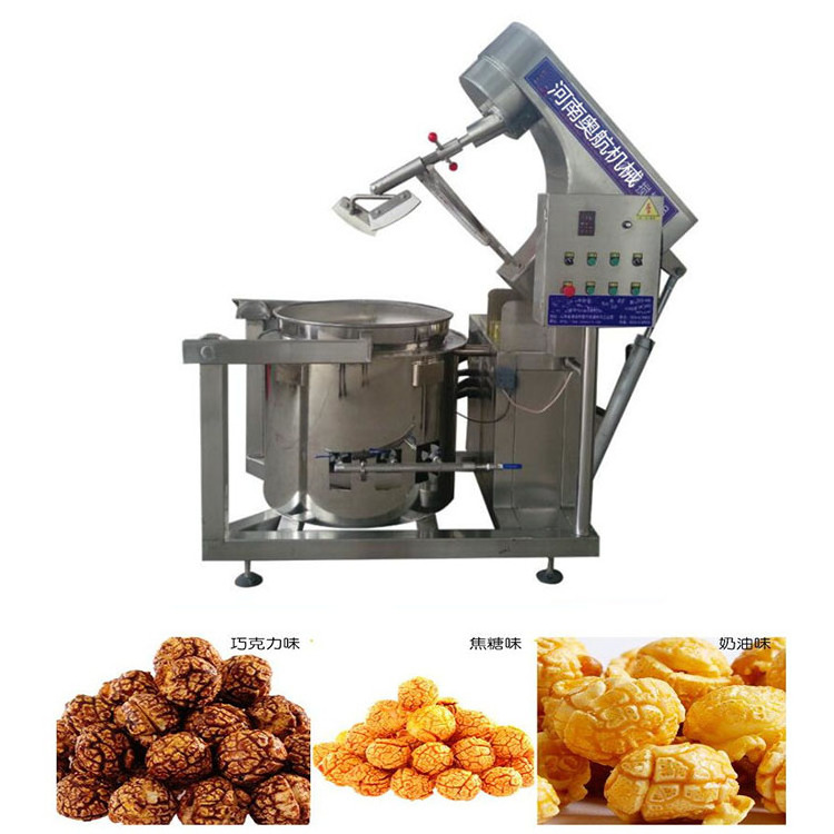 Electric caramel popcorn making pop corn machines