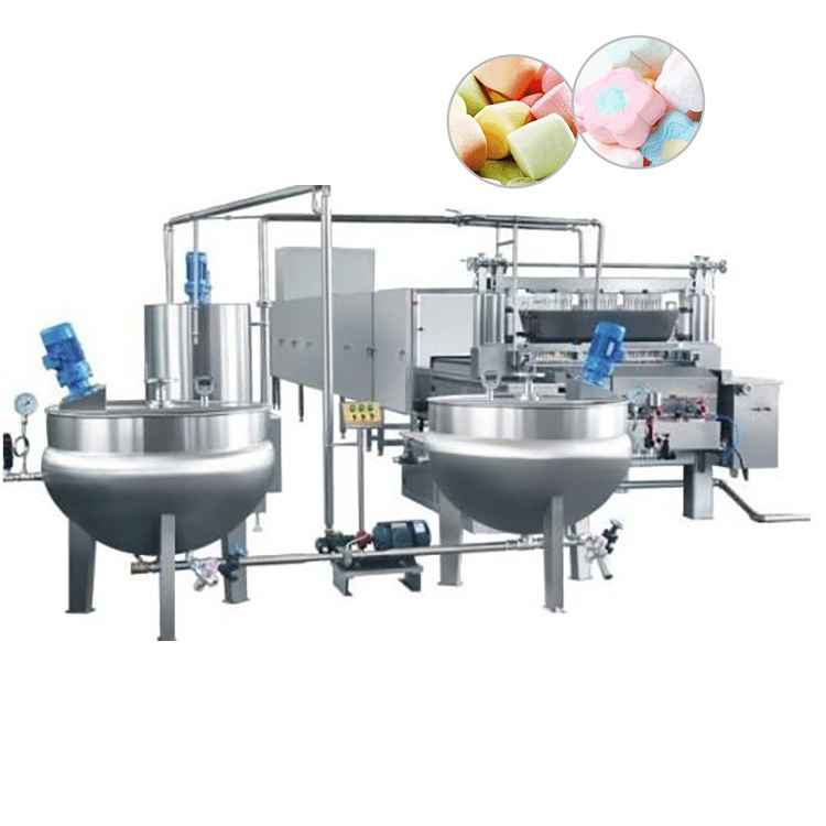 OC-MH600 Automatic small cotton candy extrude aeraror marshmallow production line deposit making machine