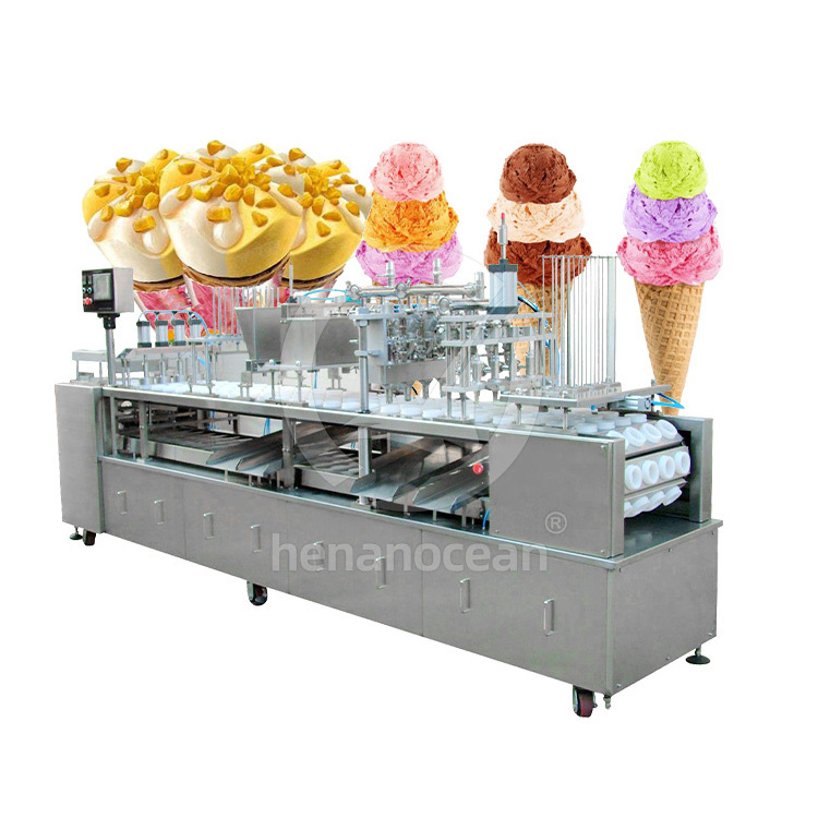 OCEAN Quick Pneumatic Liquid Paste Sauce Yogurt Cup Pack Small Automatic Juice Jelly K Cup Ice Cream Fill Seal Machine