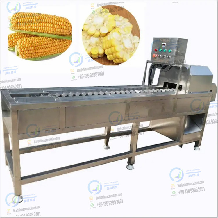 Sweet Corn Cob Slicer Cutting Machine / Automatic Popular Recommend Segment Cutter High Quality Corn Segment Cutter