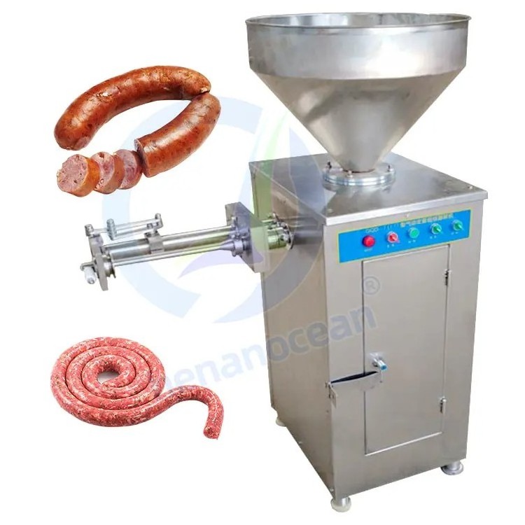 Stainless Steel Automatic Commercial Industrial Meat Vacuum Salami Sausage Filler Stuffer Making Machine