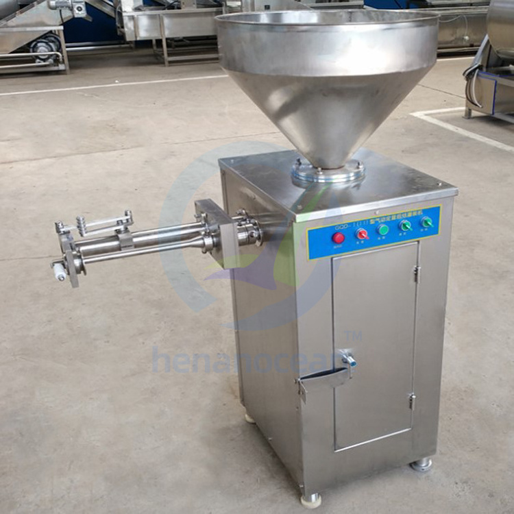 Commercial automatic sausage stuffer efficient pneumatic sausage filling machine