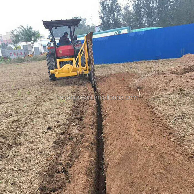 Tractor Mounted 3 Point Hitch Trencher with pto Driven