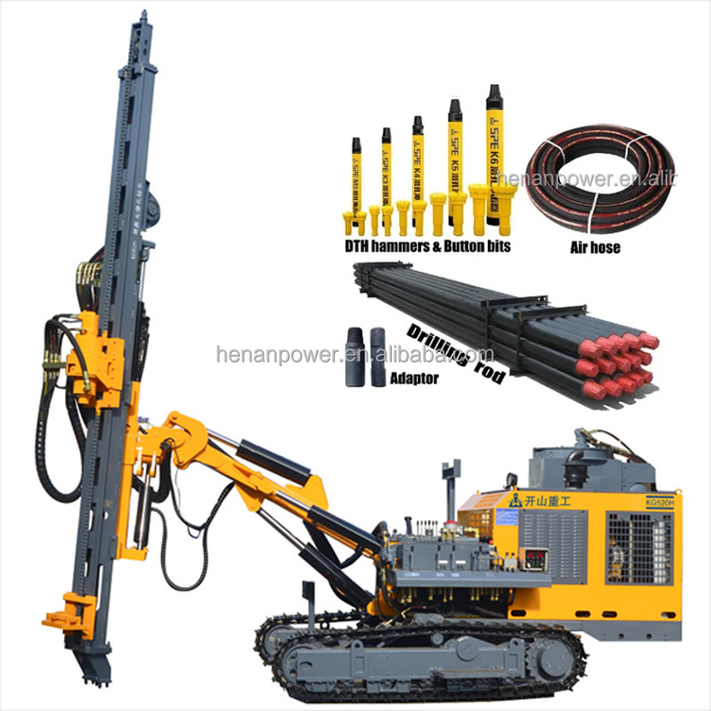 KG520/KG520H Hydraulic borehole drill rig crawler quarry mining machine equipment