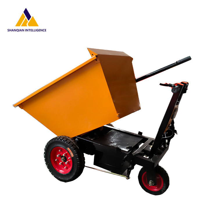 Shanqian Electric Engineering Vehicle Hand Push Cart with Three Wheels