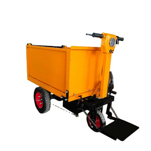 3 Wheels Engineering Construction Site Cart Trolley Electric Dump Cart Hand Push Ash Hopper Mini Truck Dumper