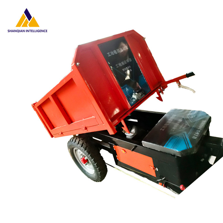 Shanqian 2024 New Product Customized Electric Flatbed Car Mini Loader For Peru Electric Mini Dumper