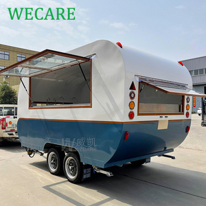 Wecare mini fast food truck van coffee van hotdog burger food cart designs free mobile food trailer