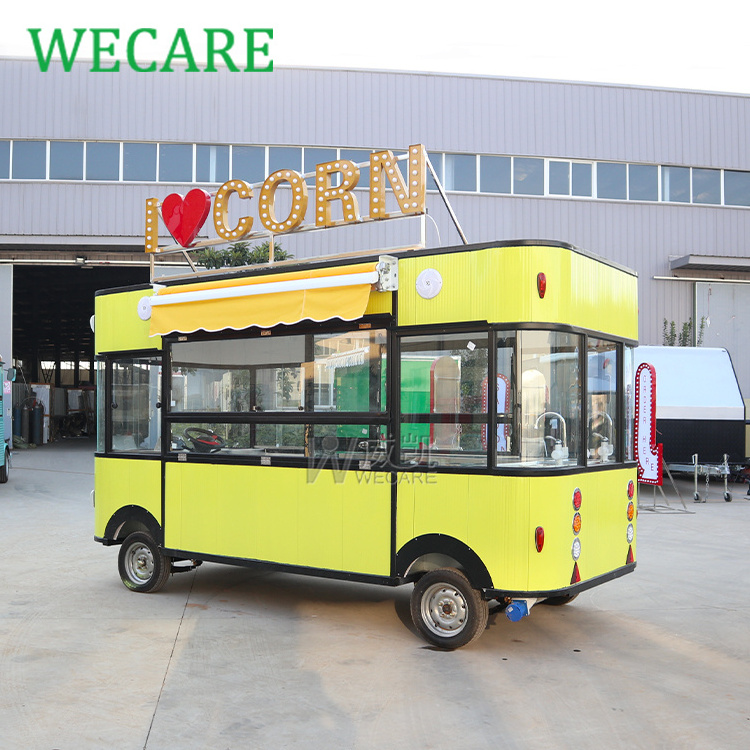 Wecare Street Electric Ice Cream Hot dog Cart Snack Food Shop Mobile Fast Food Car For Sale