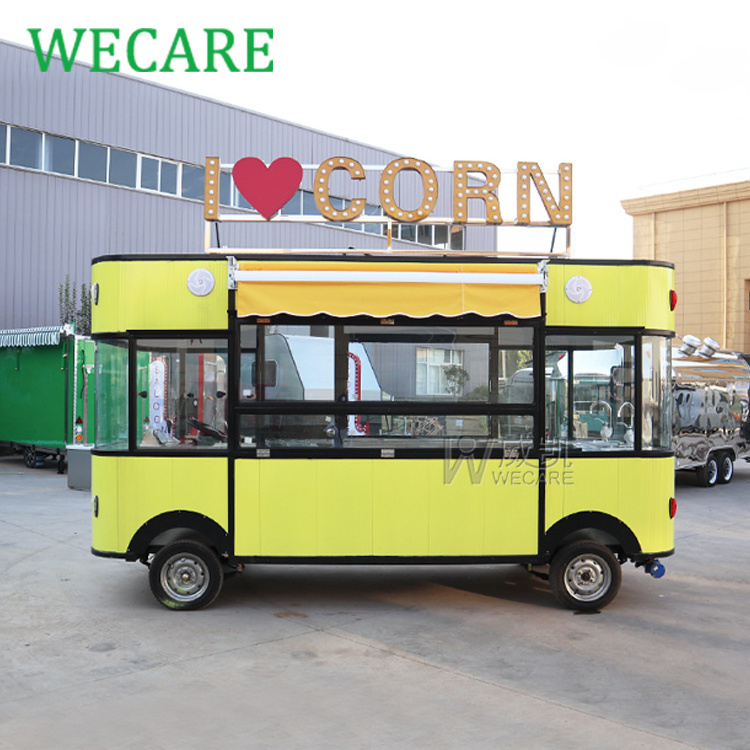 Wecare Street Electric Ice Cream Hot dog Cart Snack Food Shop Mobile Fast Food Car For Sale