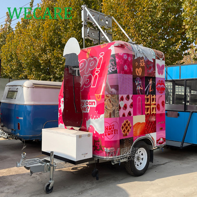 Wecare mobile street food van coffee food cart ice cream stall trailer snack bbq bakery food truck