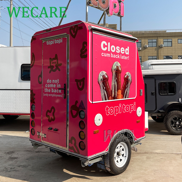 Wecare mobile street food van coffee food cart ice cream stall trailer snack bbq bakery food truck