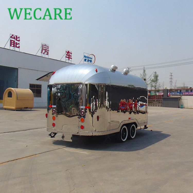 Wecare donut and hot dog trailer mobile food truck for sale