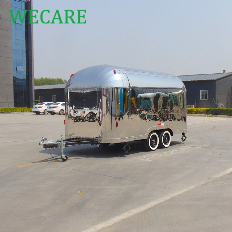 Wecare donut and hot dog trailer mobile food truck for sale