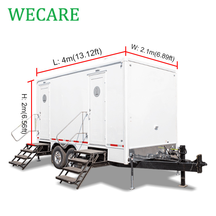 Wecare luxury portable bathroom restroom trailer toilet manufacturers outdoor portable toilets camping mobile plastic price