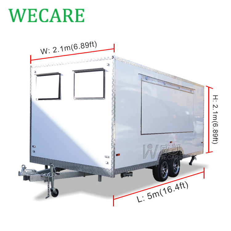 Wecare pizza foodtruck food truck mobile bar trailer restaurant trucks with full kitchen