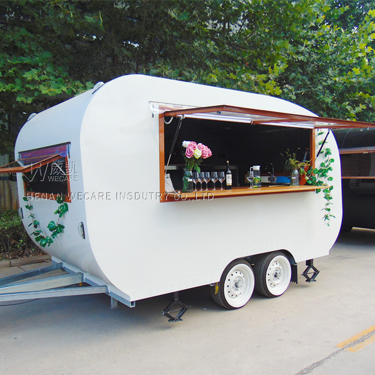 Factory price commercial catering trailer mobile snack juice drink bar trailer mobile bar beer truck vintage food truck for sale