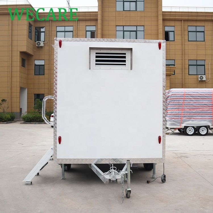 Wecare China Manufacturer Luxury Mobile Bathroom Trailer Portable Restroom Trailers Portable Shower Toilets Trailer for sale