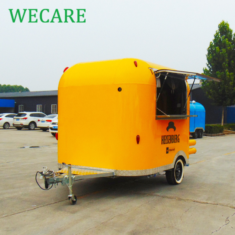 Wecare street mobile food trailer truck coffee cart food vending carts for sale