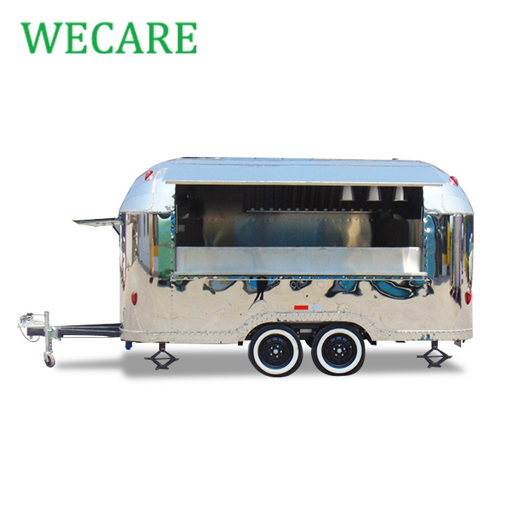 Wecare donut and hot dog trailer mobile food truck for sale